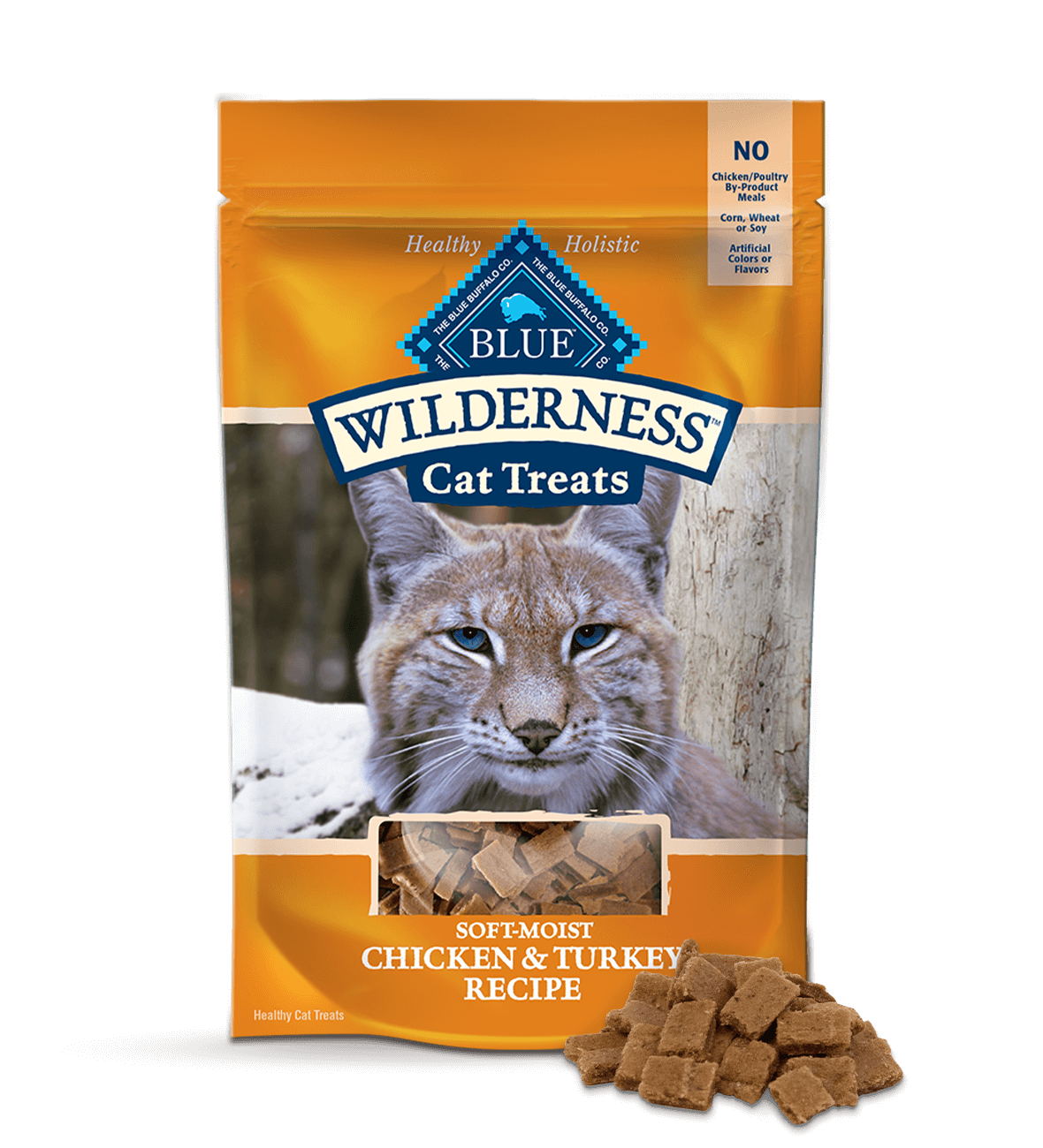 a pack of Blue Buffalo Wilderness Grain Free Cat Treats